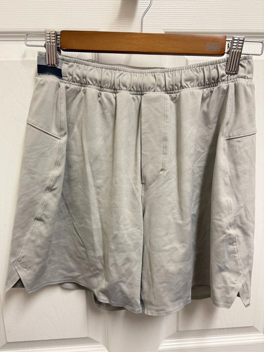 Lululemon Light Gray Camo Athletic Shorts